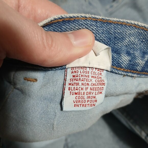 Vintage 90s Marithe Francois Girbaud Jeans Faded Blue 29 Reg Inseam Loose Y2K - Picture 6 of 11